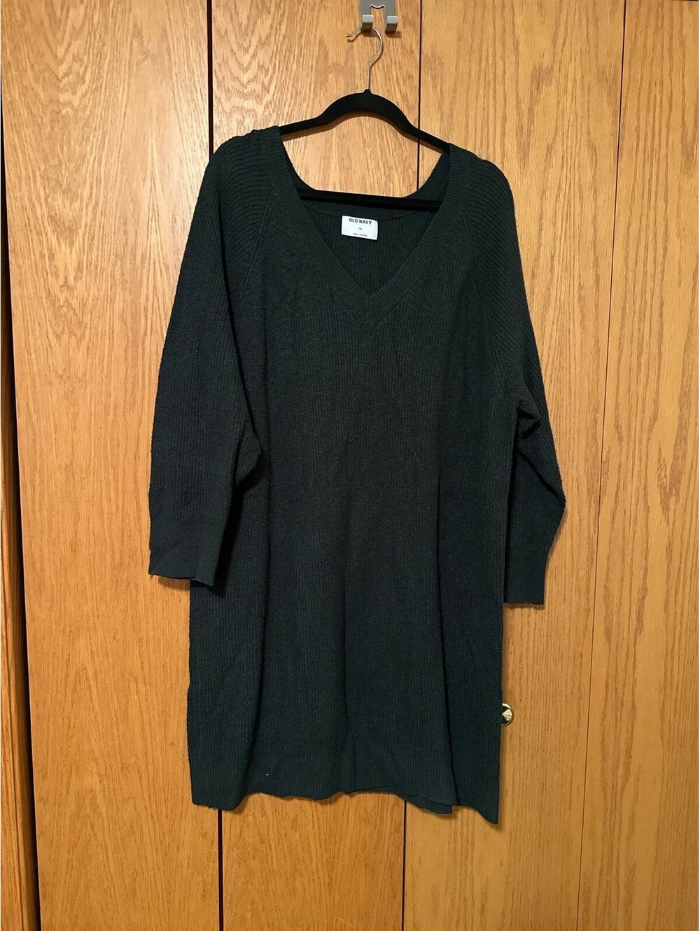 Old Navy Dark Green V-Neck Tunic Sweater